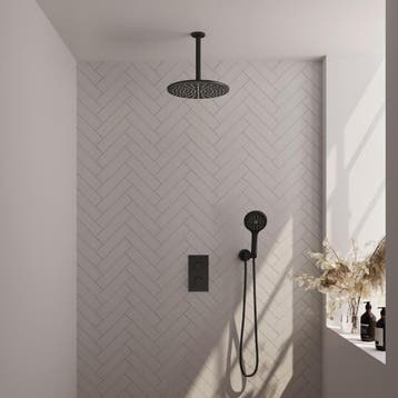 Brauer Black Carving Thermostatische Regendoucheset Inbouw -, Ophalen of Verzenden, Nieuw