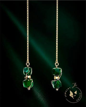 Gioiello d’Autore - Smaragd Zilver 925 - Certificaat -