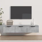 vidaXL Wandkast 102x30x20 cm bewerkt hout betongrijs, Verzenden, Nieuw