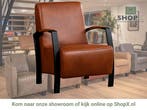 Leren fauteuil Glory, Huis en Inrichting, Fauteuils, Nieuw, Ophalen of Verzenden, 50 tot 75 cm, Industrieel, Modern