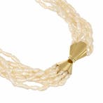 Halsketting - 18 karaat Geel goud Parel, Nieuw