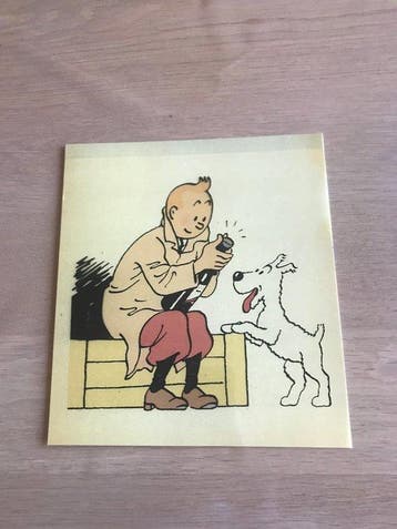 Tintin - 1 Kleurenafdruk met zijn film noir Tintin en de, Boeken, Stripboeken, Nieuw