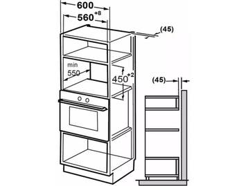 Exquisit EMW2546HI - Inbouw combimagnetron - 25L 900W - Inox, Verzenden, Zo goed als nieuw