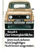 1977 RENAULT 4 BROCHURE DUITS, Boeken, Auto's | Folders en Tijdschriften, Nieuw, Renault, Author