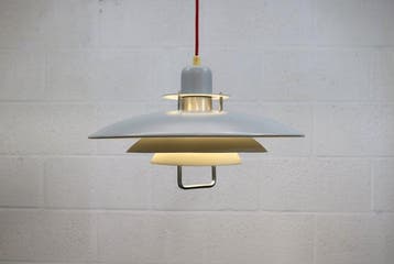 Belid - Lamp - lichtgrijze hanglamp - Metaal, Antiek en Kunst