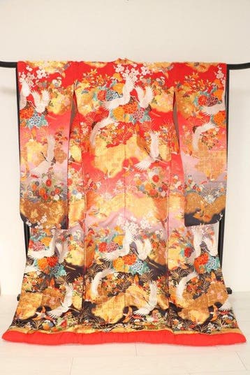 kimono- iro-uchikake-Japan - Zijde - Japan - 1900-2000, Antiek en Kunst