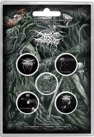 Darkthrone Button Old Star 5-pack officiële merchandise, Ophalen of Verzenden, Nieuw, Gebruiksvoorwerp