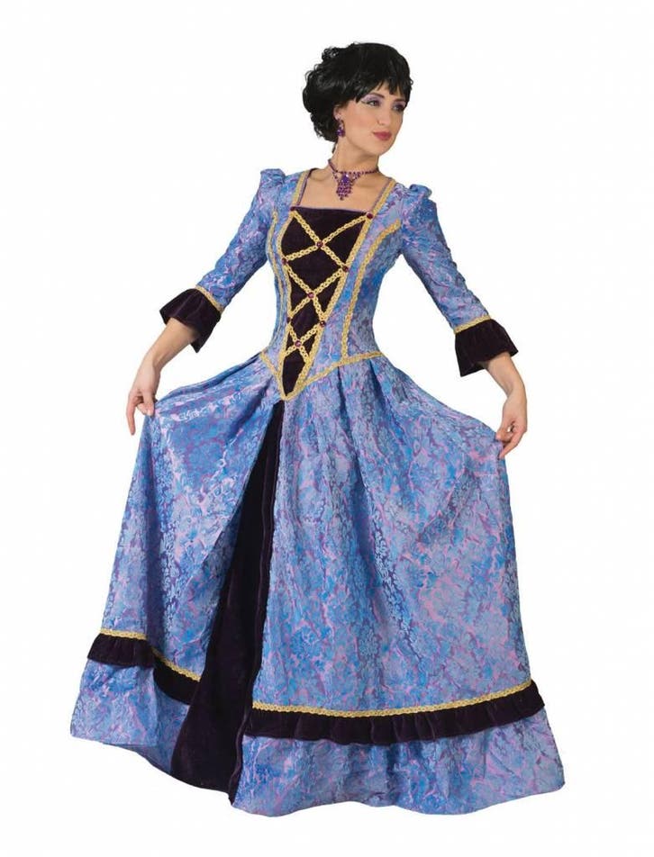 Jonkvrouw jurk blauw Caroline, Kleding | Dames, Carnavalskleding en Feestkleding, Nieuw, Ophalen of Verzenden
