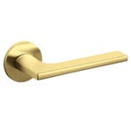 Olivari deurklink Lotus op rozet messing mat titaan PVD, Verzenden, Nieuw