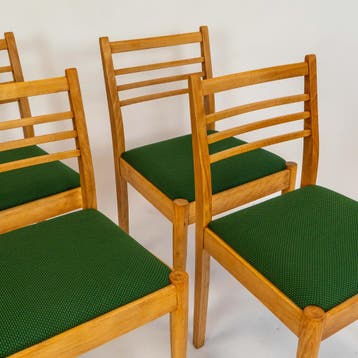 Eetkamerstoelen | Set Van  | Teak |  6357, Huis en Inrichting, Fauteuils, Ophalen of Verzenden, Zo goed als nieuw, Mid-Century