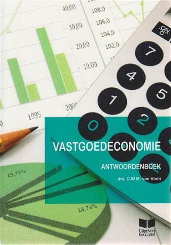 Vastgoedeconomie   Antwoordenboek 9789041509857, Verzenden, Zo goed als nieuw