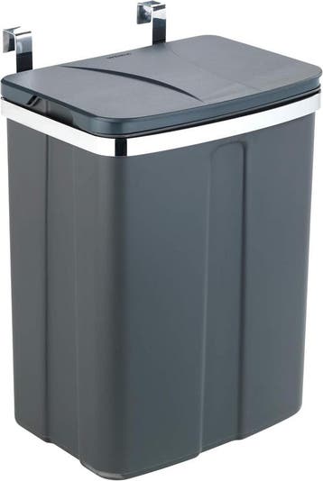 Hangende Afvalemmer 12L Grijs | Retourdeal 60% Korting, 10 tot 20 liter, Ophalen of Verzenden, Gebruikt, Kunststof