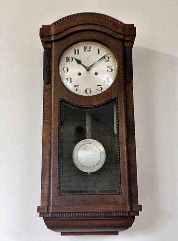 Wandklok - Junghans Wurttemberg - trzykrotnie sygnowany -