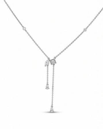 Halsketting - 14 karaat Witgoud - 0.59ct. tw. Diamant, Nieuw