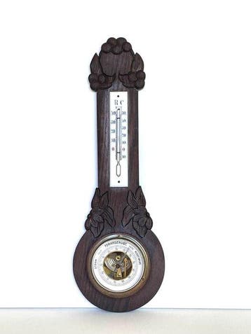 Barometer - Hout - Jugend / Art Nouveau