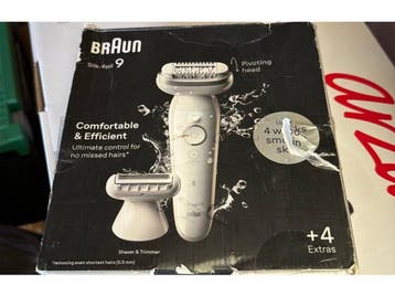 Braun 9-041 - Epilator - Wet & Dry - Zilver, Verzenden, Nieuw