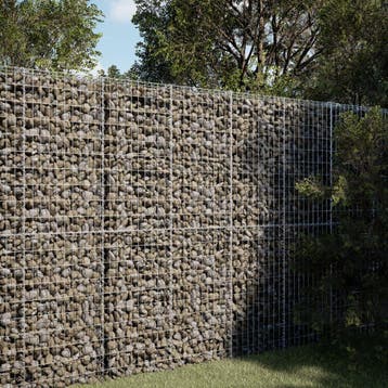 vidaXL Schanskorf 100x100x200 cm gegalvaniseerd ijzer, Tuin en Terras, Verzenden, Nieuw, Metaal