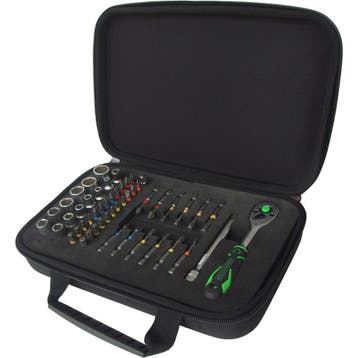Competition 1/4 Mini Bit Dopsleutelset 51-delig, Auto diversen, Verzenden, Nieuw