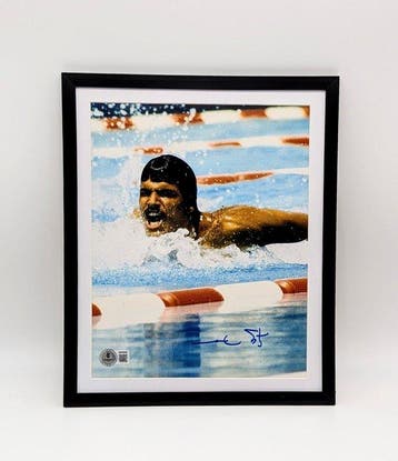 Mark Spitz - Gesigneerde foto - Beckett-verifieerde, Nieuw