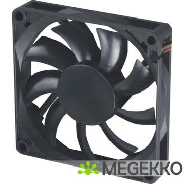 Akasa 80 x 80 x 15mm Slim Black fan, Verzenden, Nieuw