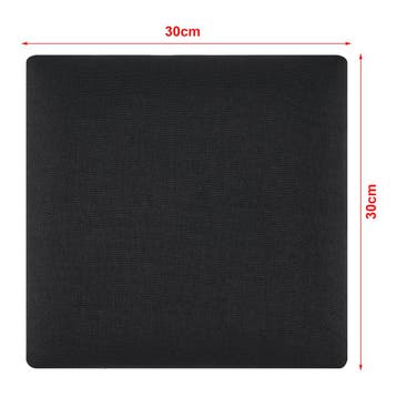 Gestoffeerde wandpanelen Carpino set van 4 stof 30x30 cm zwa, Verzenden, Nieuw