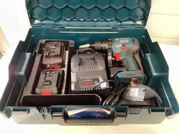 Online veiling: Bosch, GSB 18V-55, Accuboormachine set. Nieu, Gebruikt