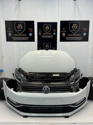 Voorkop Compleet VW Polo 6R bj.2016 kleur wit LC9A 2009/2017, Gebruikt, Volkswagen