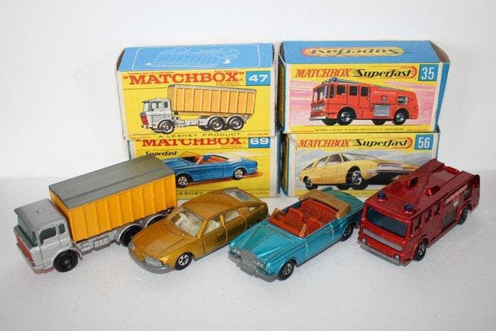 Matchbox 1:64 - Modelauto (4) - DAF Container Truck,, Hobby en Vrije tijd, Modelauto's | 1:5 tot 1:12