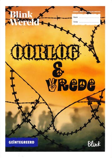 Blink Wereld Geschiedenis Logboek Oorlog en vrede groep 7-8, Verzenden, Nieuw
