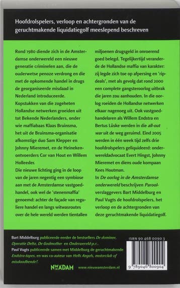 De oorlog in de Amsterdamse onderwereld 9789046800904, Verzenden, Gelezen, Bart Middelburg