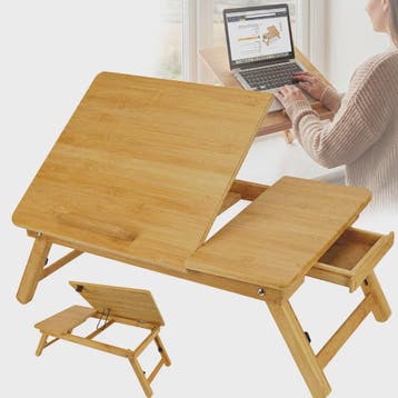 Houten Laptoptafel voor Bed & Bank - Opvouwbaar, Verstelbaar, Verzenden, Nieuw