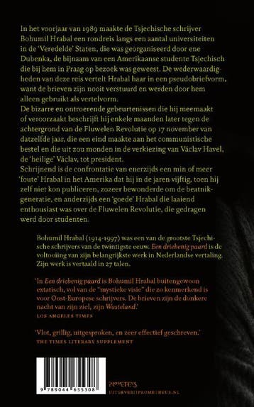 Een driebenig paard 9789044655308 Bohumil Hrabal, Boeken, Verzenden, Zo goed als nieuw, Bohumil Hrabal