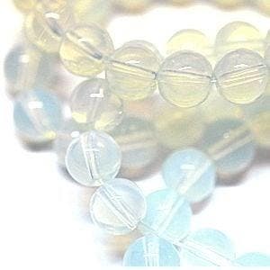 20 x kralen van Opalite glas  6 mm (op is op) (Glaskralen), Ophalen of Verzenden, Nieuw, Kraal