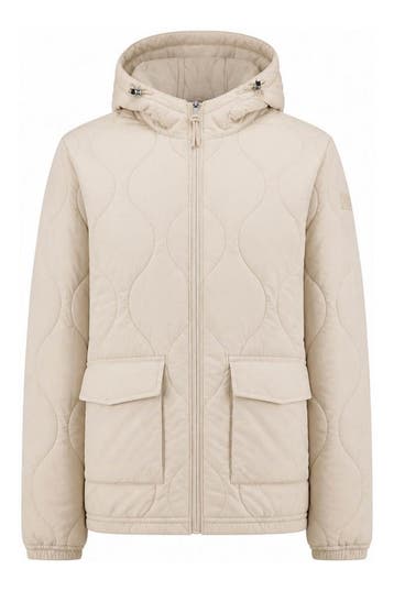 Napapijri Jas in maat M Beige, Kleding | Dames, Jassen | Winter, Napapijri, Verzenden, Zo goed als nieuw, Beige