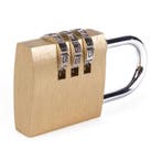 Tri-Circle Hangslot met cijfercode - Staal - 40 mm - 3-ci..., Ophalen of Verzenden, Nieuw