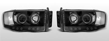 Koplampen Angel Eyes | geschikt voor Dodge Ram 2002-2006 | z, Verzenden, Nieuw, Dodge