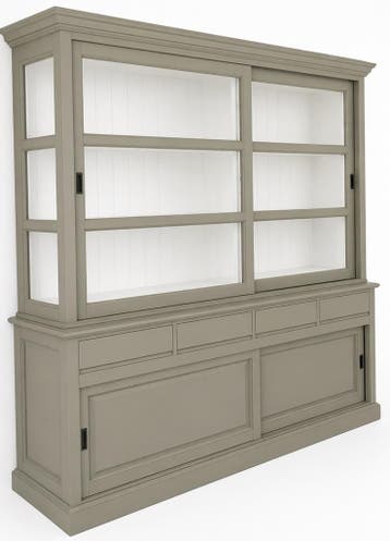 Buffetkast olijfgrijs  Tilburg 240cm soft close greeploos, Ophalen of Verzenden, Nieuw