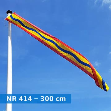 NR 414: Wimpel Overijssel-300cm met stokje, Nieuw