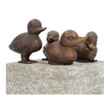 Beeldje - LIttle ducks (4) - Brons, Antiek en Kunst