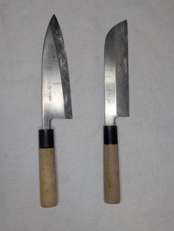 Keukenmes - Staal, Hout - Japan - Traditionele Japanse, Antiek en Kunst