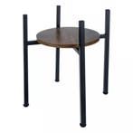 Ruhhy bloementafel 41 cm – moderne plantentafel zwart/hout, Ophalen of Verzenden, Nieuw