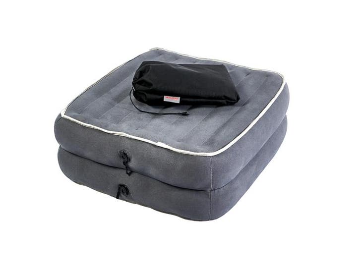 Human Comfort Davron Grey Pouffe XL, Caravans en Kamperen, Kampeeraccessoires