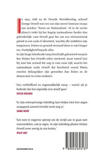 Over nationalisme 9789044653137 Bas Heijne, Boeken, Literatuur, Verzenden, Zo goed als nieuw, Bas Heijne