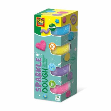 SES - 00515 - Feel good klei - Sparkle (4x90gr), Kinderen en Baby's, Speelgoed | Educatief en Creatief, Verzenden, Nieuw, Knutselen