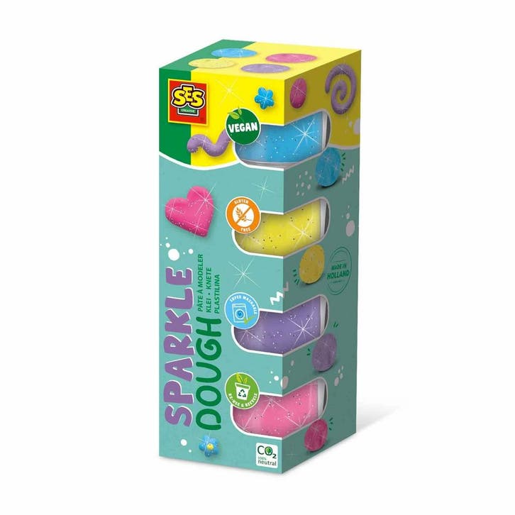 SES - 00515 - Feel good klei - Sparkle (4x90gr), Kinderen en Baby's, Speelgoed | Educatief en Creatief, Knutselen, Nieuw, Verzenden