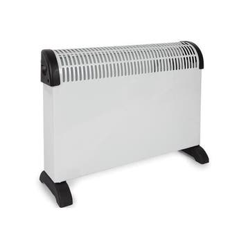 Convectorkachel | Perel (2000W, Ruimtes tot 25 m², Turbo), Doe-het-zelf en Verbouw, Verwarming en Radiatoren, Verzenden, Nieuw