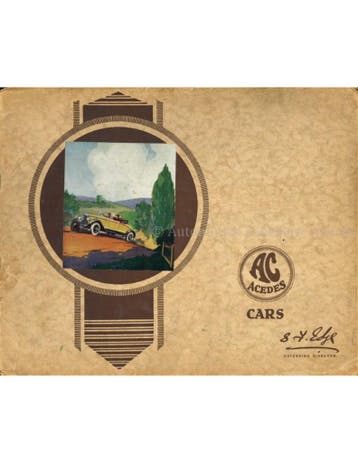 1929 AC CARS PROGRAMMA BROCHURE ENGELS, Nieuw, Author