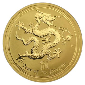Gouden Lunar III Year of the Dragon 2012 1 troy ounce, Verzenden