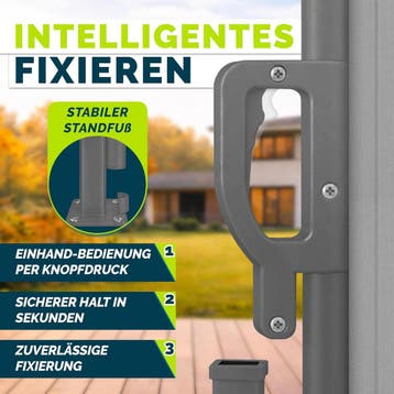 Windscherm uittrekbaar - Oprolbaar - Uitschuifbaar - Camping, Tuin en Terras, Verzenden, Zo goed als nieuw