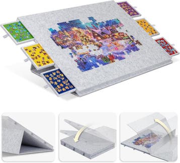 Lavievert Puzzelmat 2000st | Kantelbaar | Tweedekansje OP=OP, Hobby en Vrije tijd, Ophalen of Verzenden, Meer dan 1500 stukjes